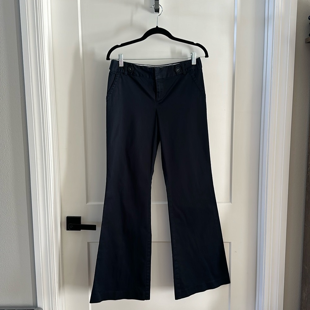 Banana Republic Navy Blue Flare Chinos! Like new!